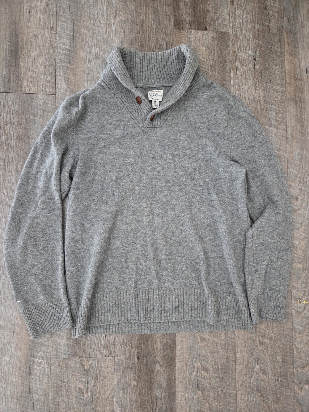J. Crew Merino Wool Shawl Collar Sweater